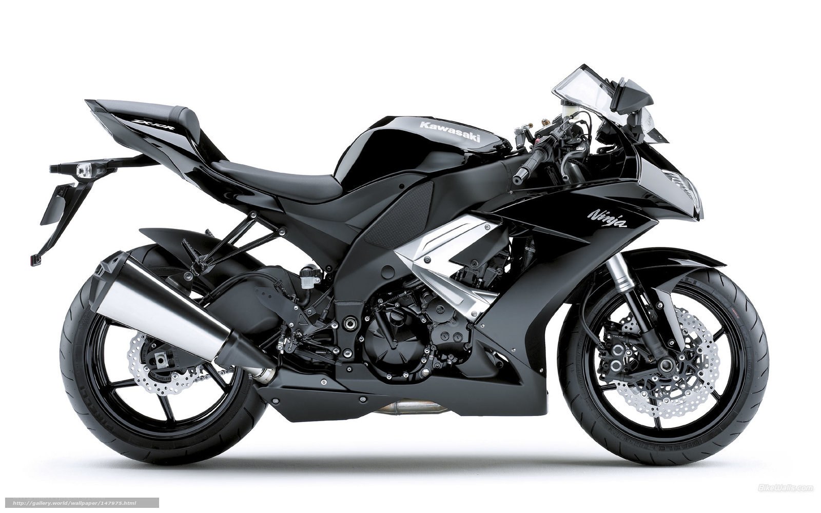 black kawasaki ninja motorcycle