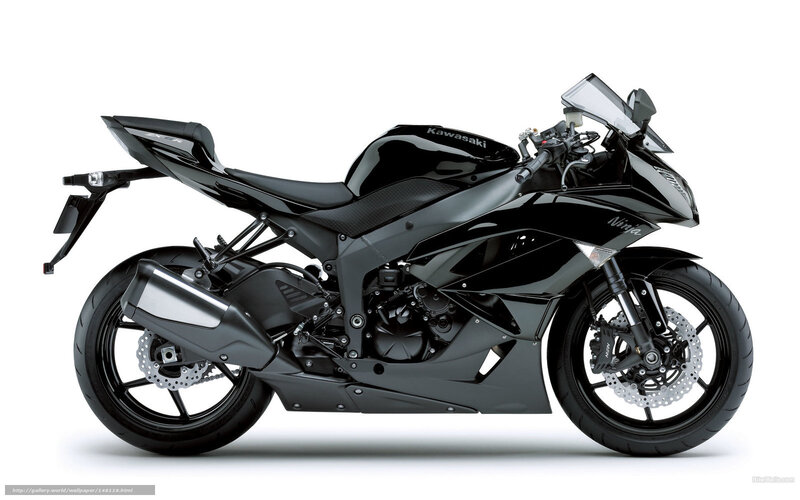 Black Kawasaki Ninja motorcycle