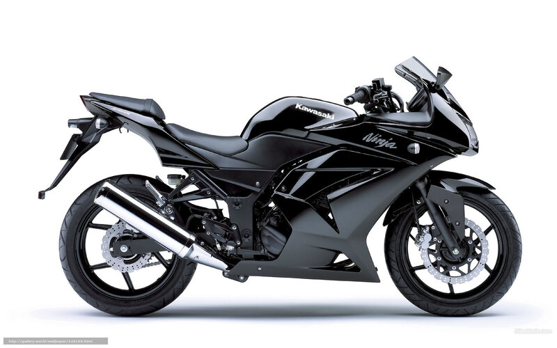 Black Kawasaki Ninja Motorcycle — Neutral, Photograph, Exhaust Pipe