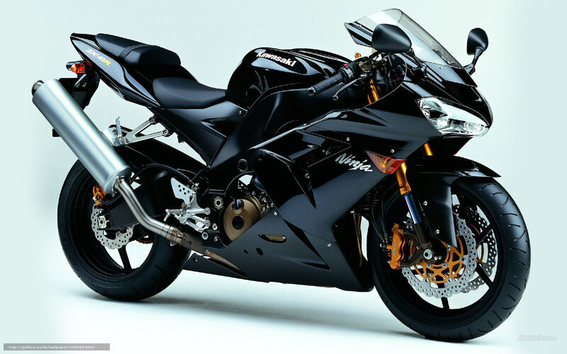 Black Kawasaki Ninja ZX-10R motorcycle