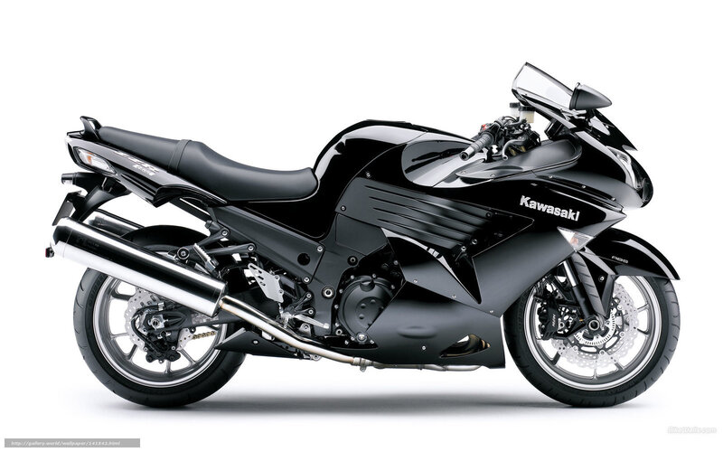 Black Kawasaki sportbike motorcycle