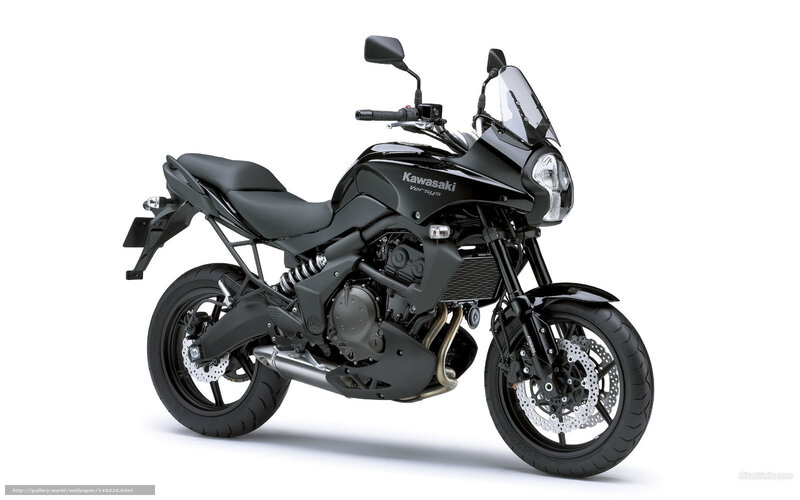 Black Kawasaki Versys motorcycle