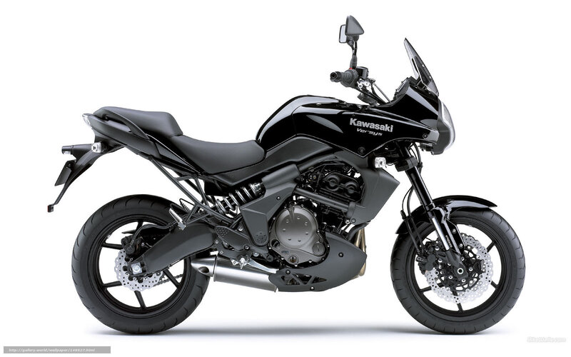 Black Kawasaki Versys Motorcycle — Neutral, Photograph, Seat