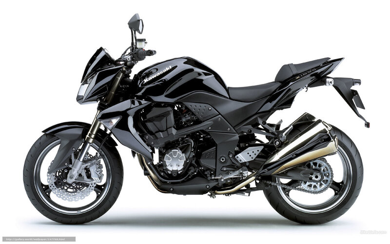 Black Kawasaki Z1000 motorcycle