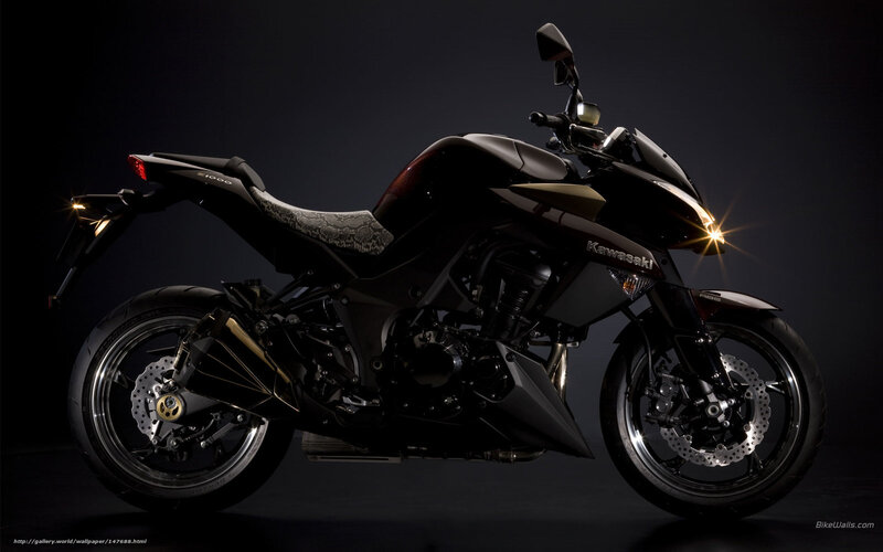 Black Kawasaki Z1000 motorcycle