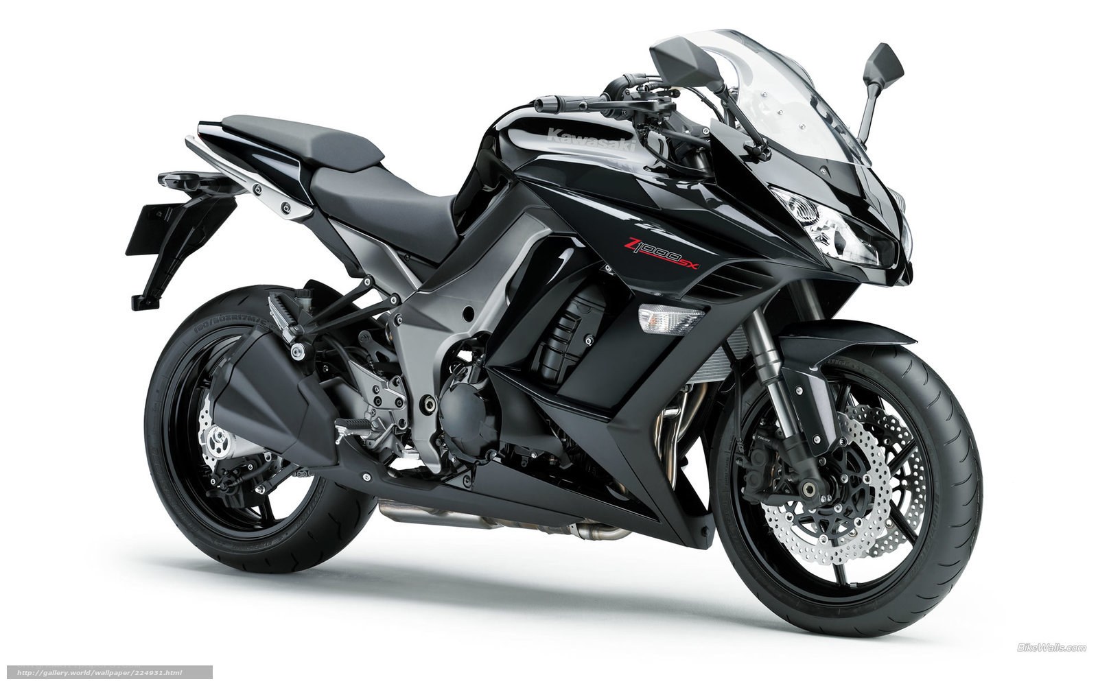 Black Kawasaki Z1000SX motorcycle