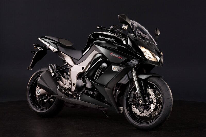 Black Kawasaki Z1000SX motorcycle