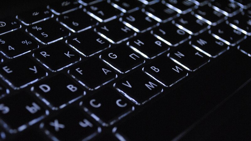 Black Keyboard with Backlight — Dark