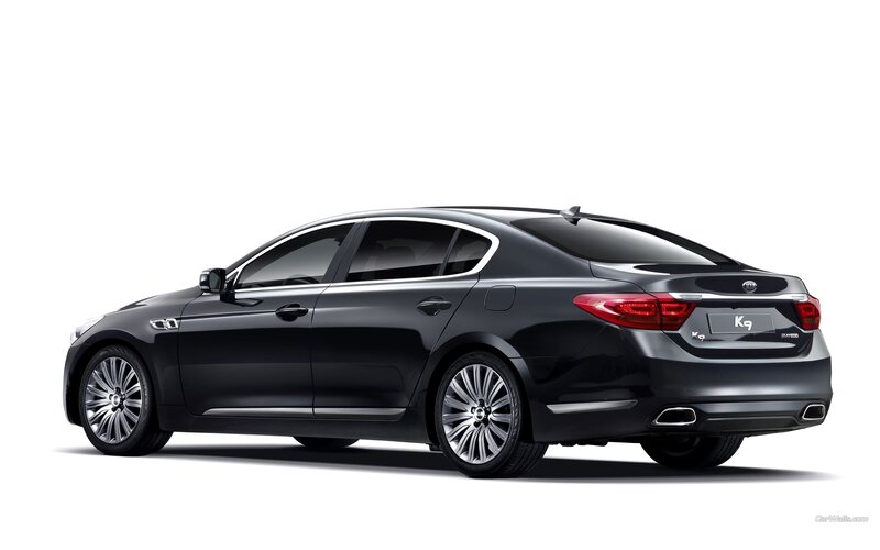 black kia k9 sedan