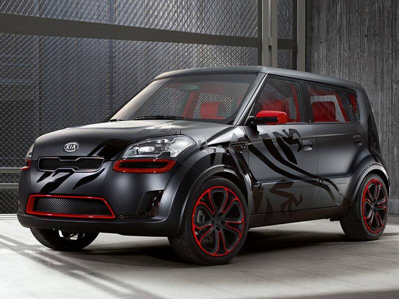Black Kia Soul concept car