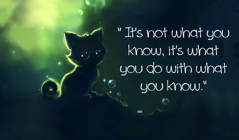 Black Kitten with Glowing Outline — Green, Mysterious