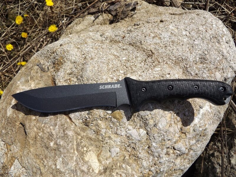 Black Knife on Rock