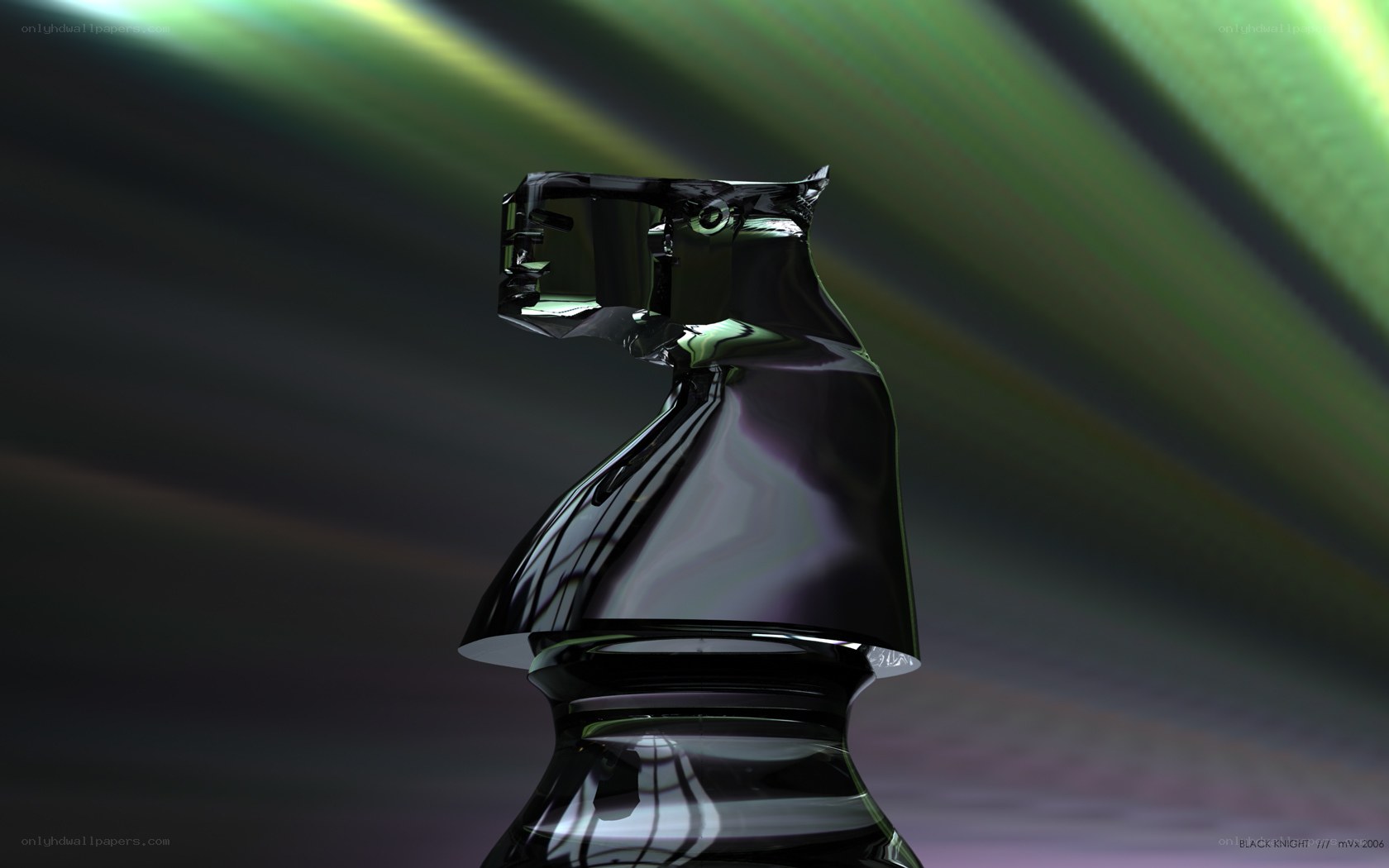 Black Knight chess piece
