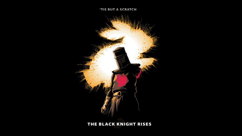Black Knight Figure — Dramatic