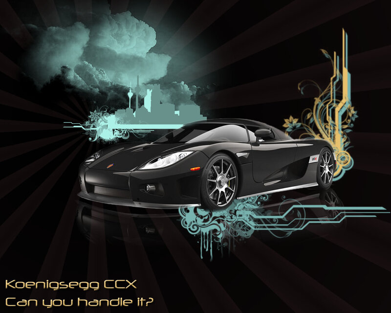 Black Koenigsegg Ccx — Dramatic