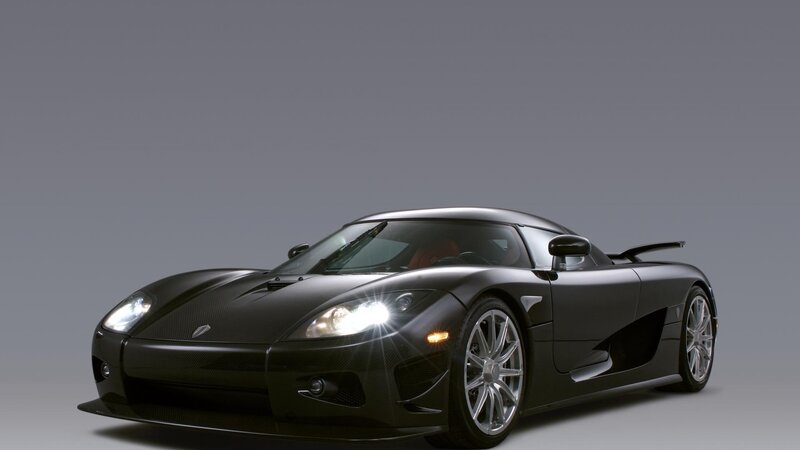 black koenigsegg ccx sports car