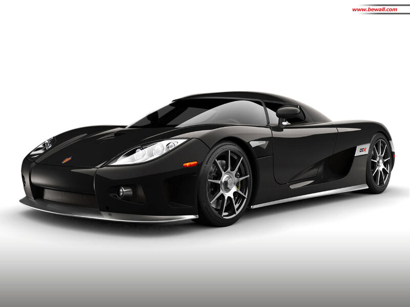 black koenigsegg ccx sports car