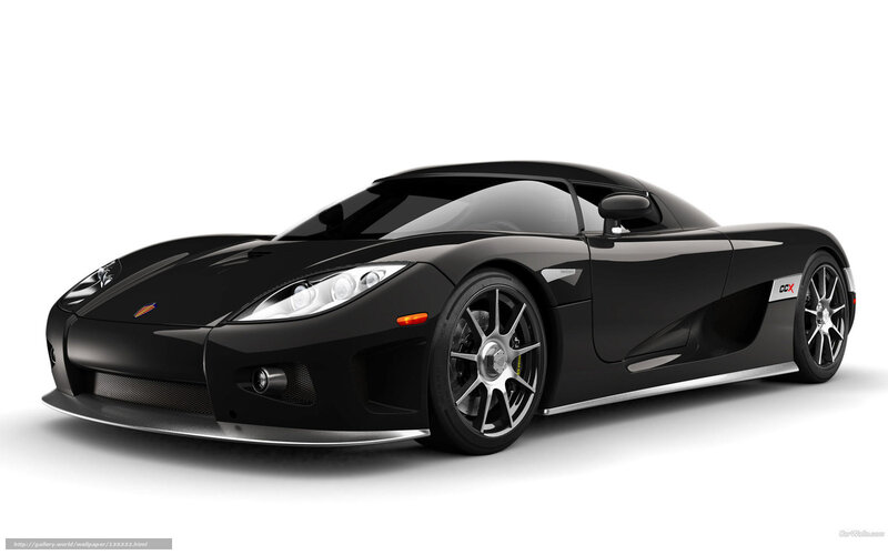 Black Koenigsegg CCX sports car