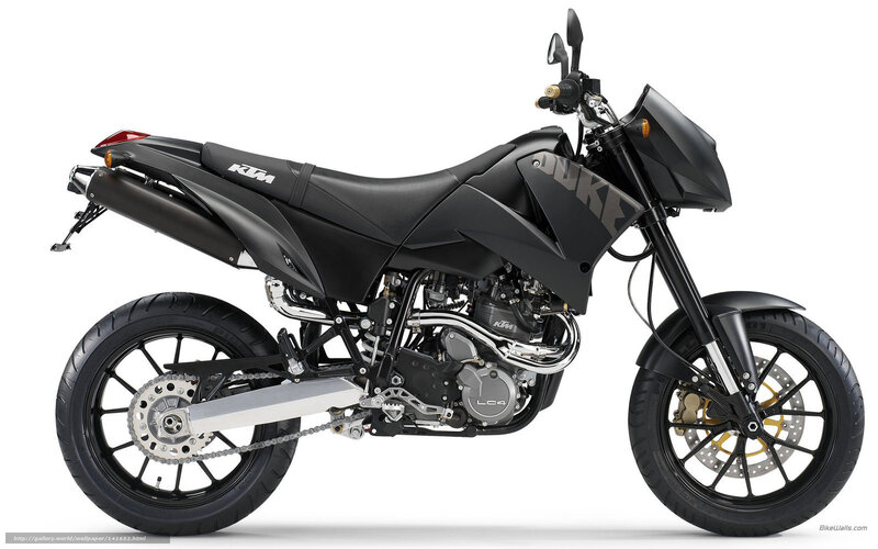 Black KTM Duke motorcycle