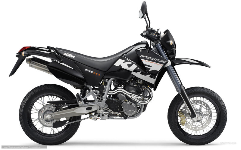 Black KTM Motorcycle — Neutral