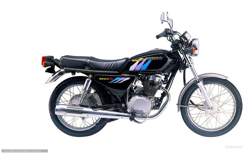 black kymco motorcycle