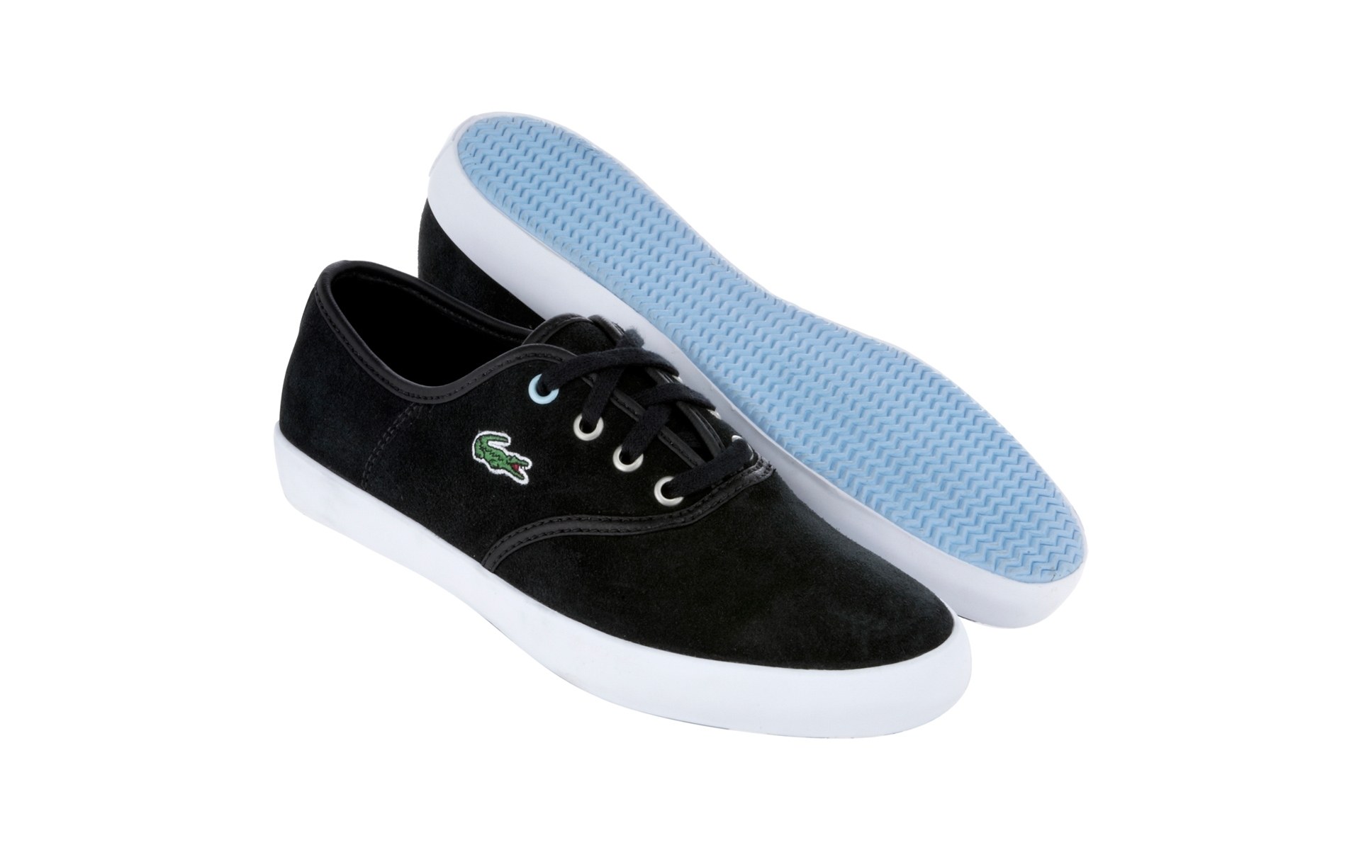 black lacoste sneaker
