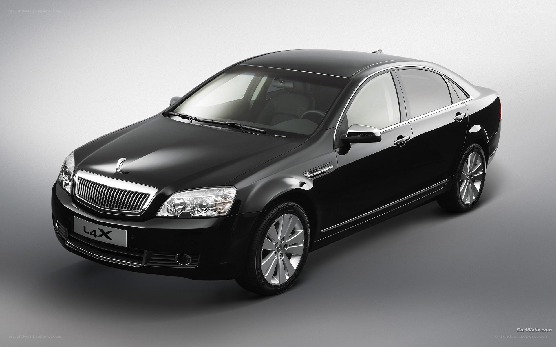 Black Lada L4X sedan