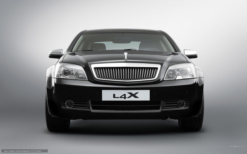 Black Lada L4X sedan
