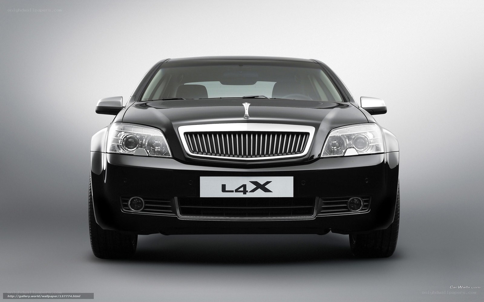 Black Lada L4X sedan