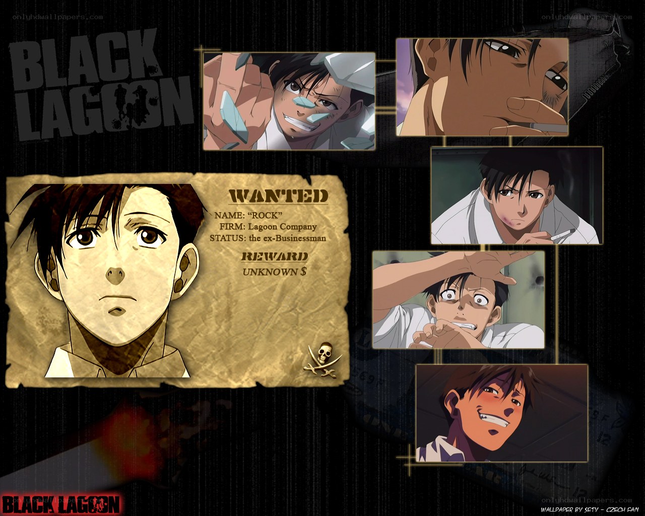 Black Lagoon wanted poster collage