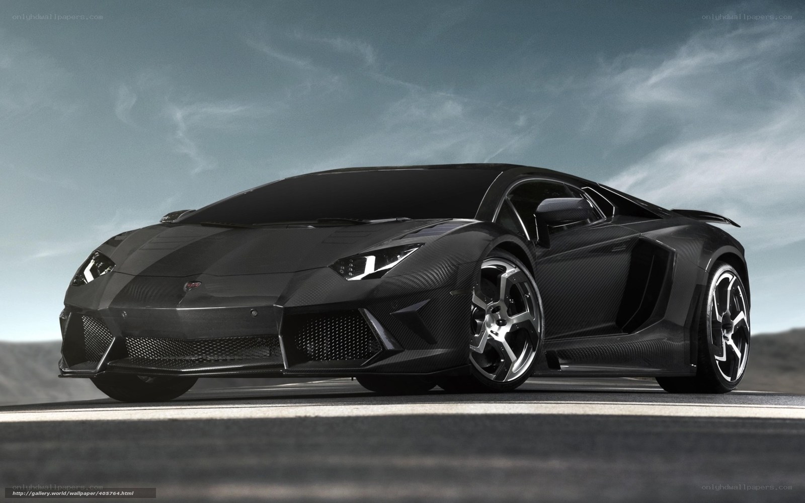 Black Lamborghini Aventador