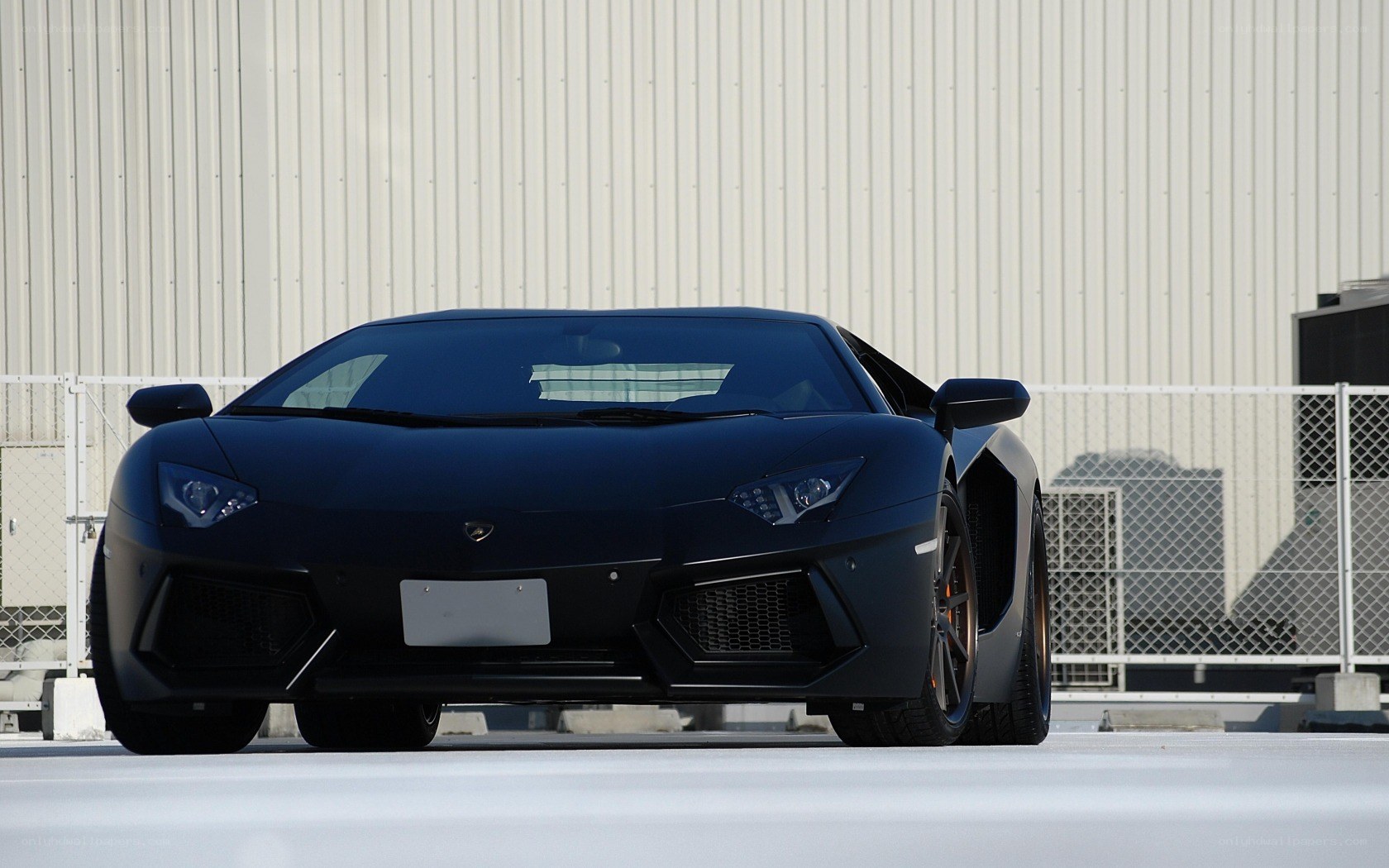 Black Lamborghini Aventador
