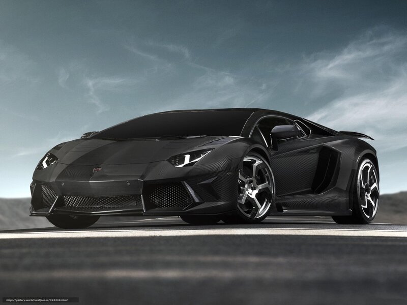 Black Lamborghini Aventador