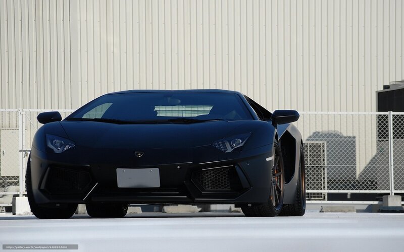 Black Lamborghini Aventador — Dramatic, Afternoon, Photograph, Building