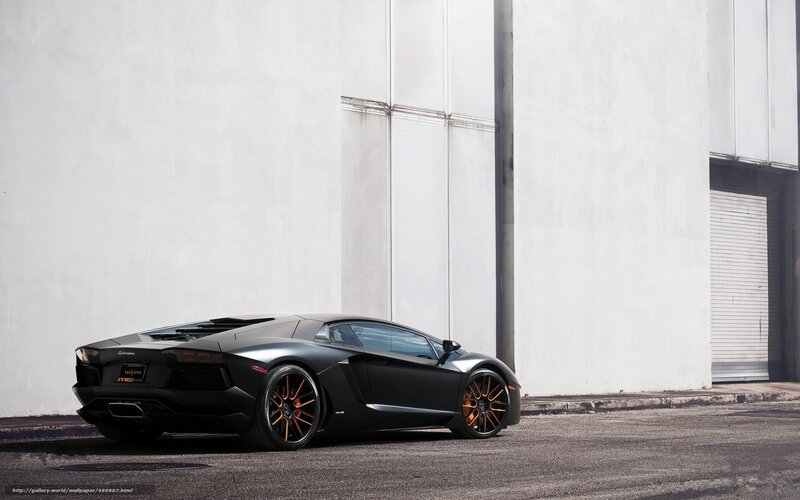 Black Lamborghini Aventador — Dramatic, Afternoon, Photograph, Car, Building, Wall