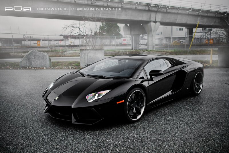Black Lamborghini Aventador — Dramatic, Photograph, Car, Bridge, Asphalt