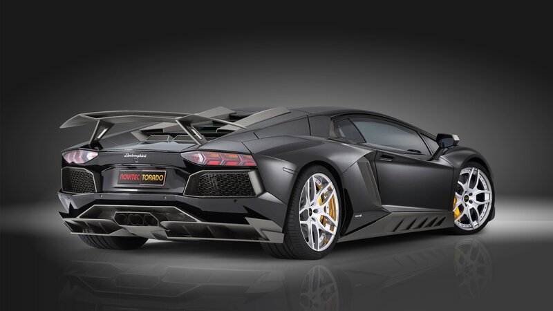 Black Lamborghini Aventador — Gray, Dramatic, Photograph
