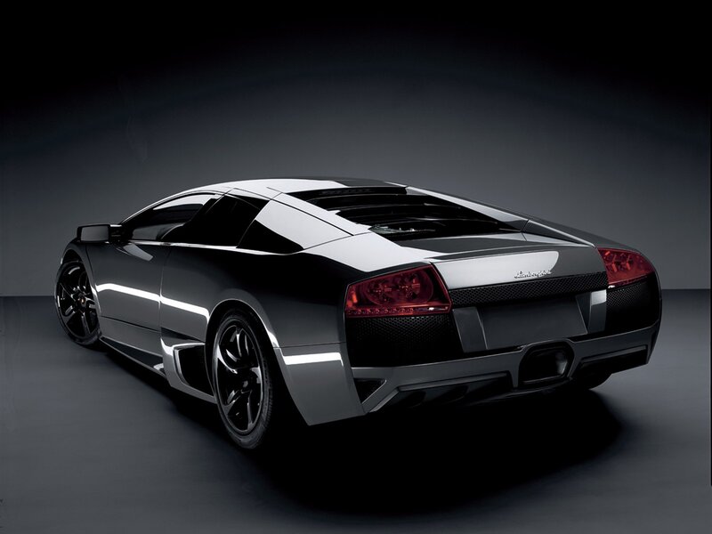 Black Lamborghini Car — Dramatic, Photograph, Taillights