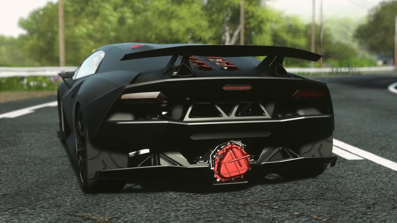 Black Lamborghini Car — Dynamic