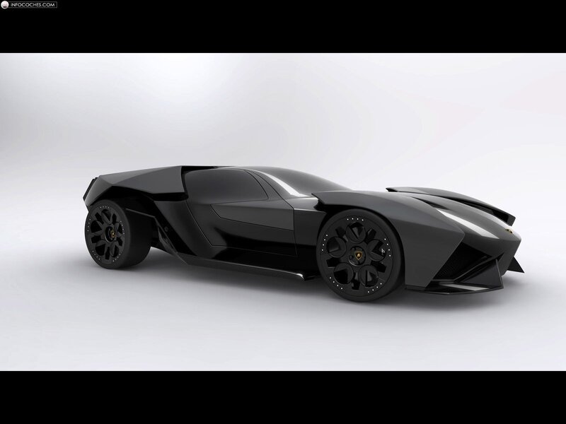 Black Lamborghini concept car