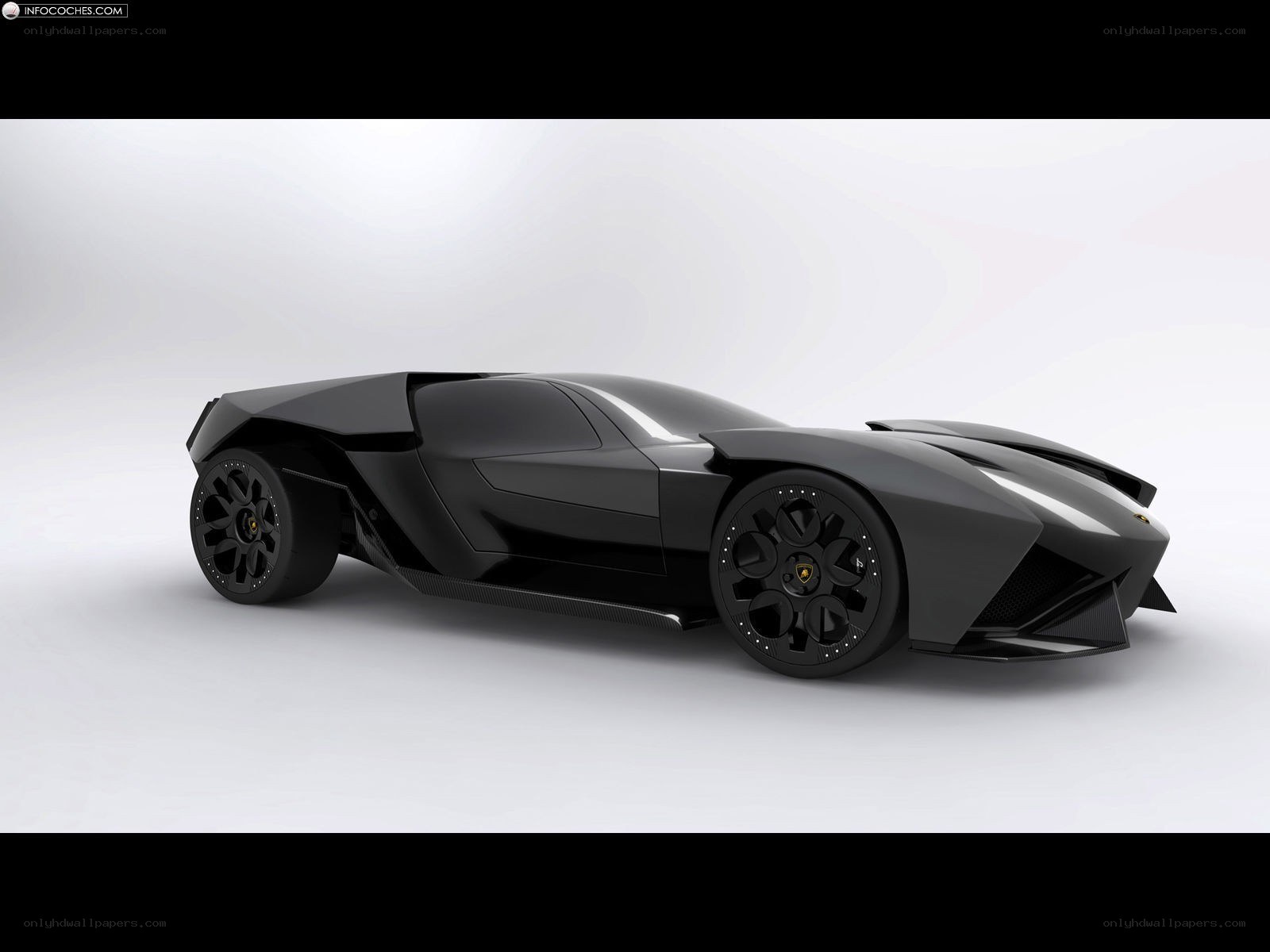 Black Lamborghini concept car