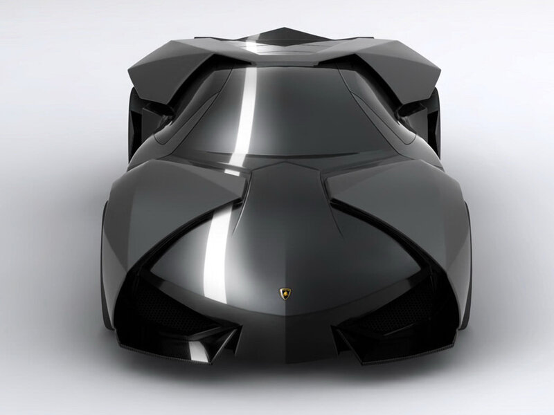 black lamborghini concept car