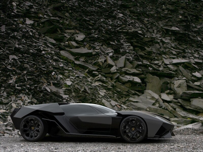 Black Lamborghini concept car
