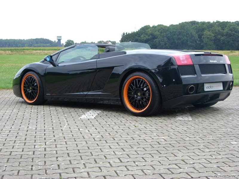 Black Lamborghini convertible