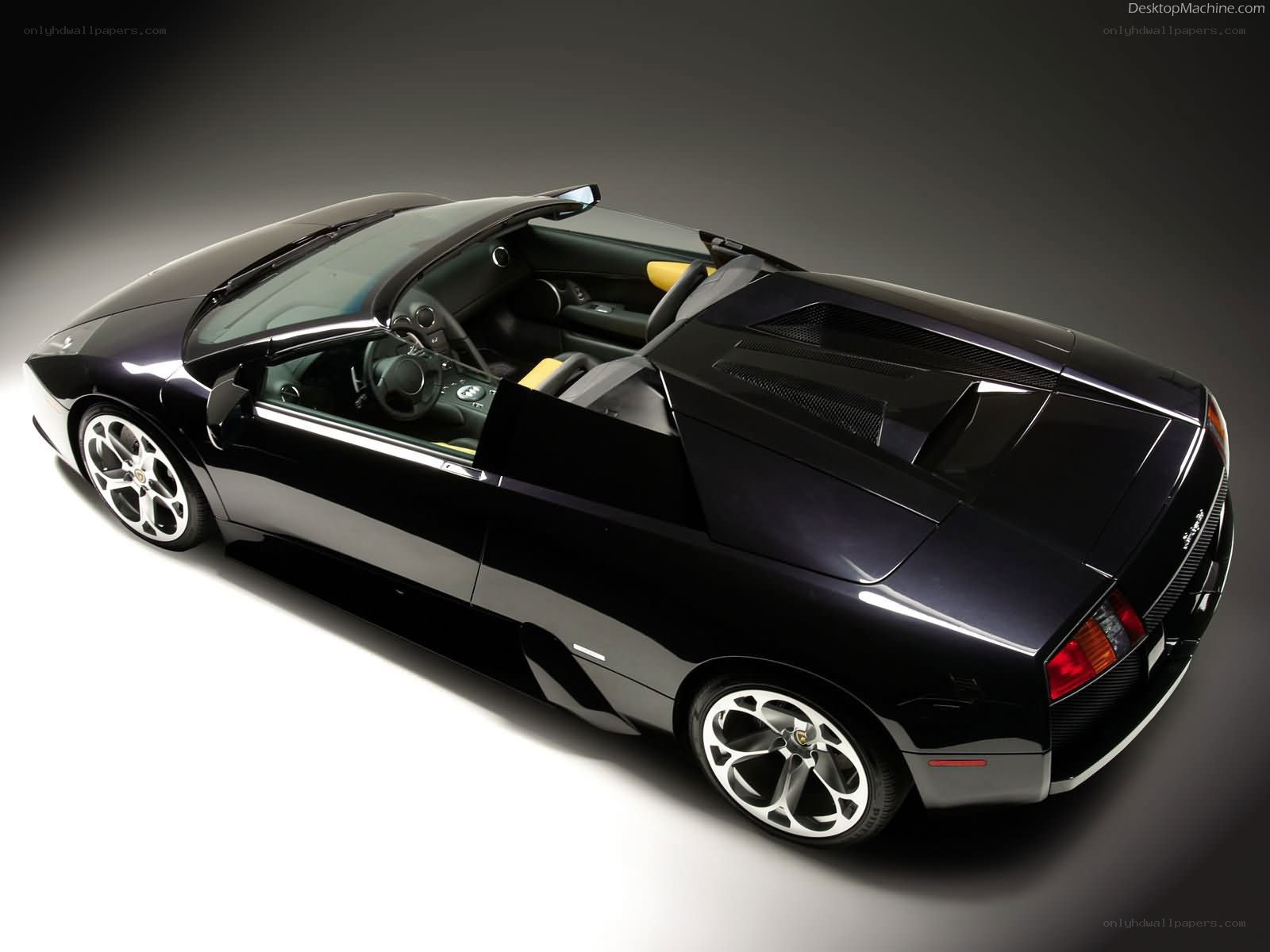 Black Lamborghini convertible
