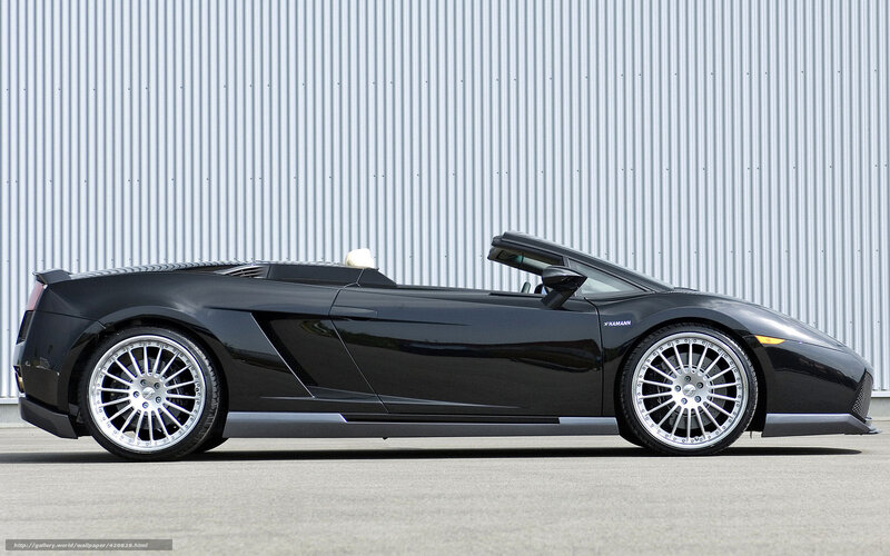 Black Lamborghini convertible