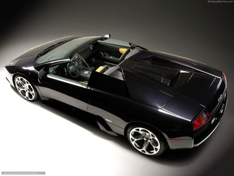 Black Lamborghini convertible
