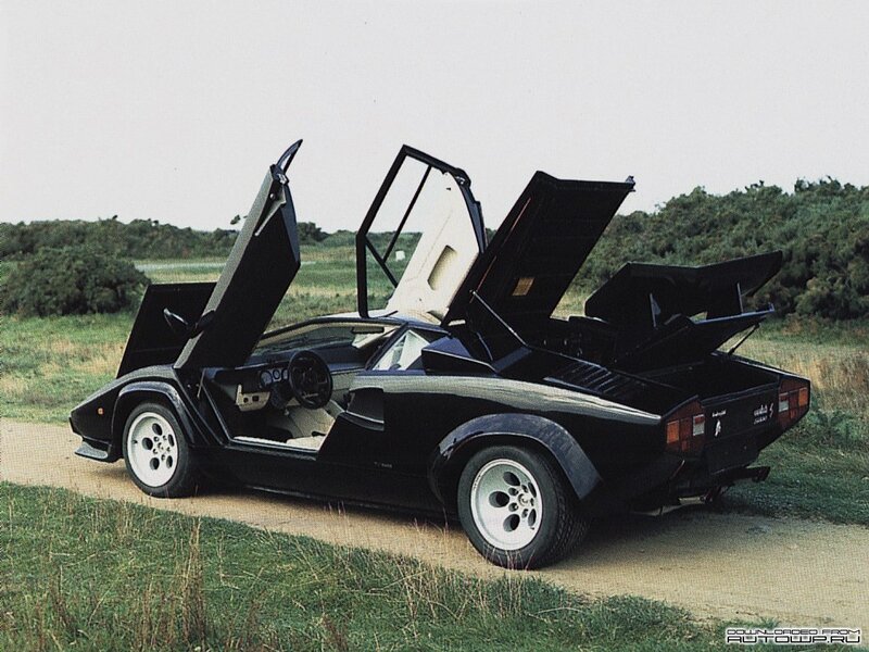 Black Lamborghini Countach — Calm