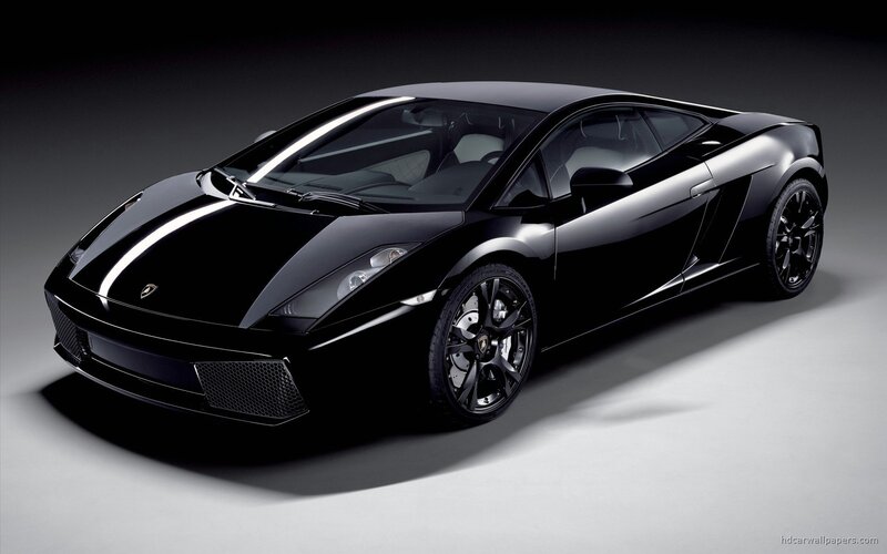 Black Lamborghini Gallardo — Dramatic, Photograph, Car, Wheel
