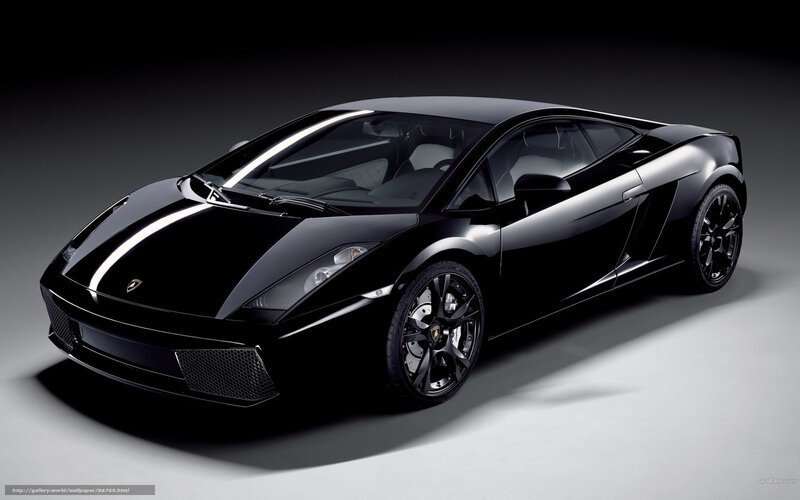 Black Lamborghini Gallardo — Dramatic, Photograph, Car, Wheels